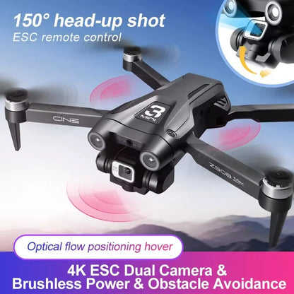 Experience the Ultimate Aerial Adventure with the Z908 Pro Max Drone: Professional 8K GPS Dual HD Aerial Photography Quadcopter with Brushless Obstacle Avoidance